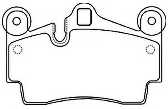 Комплект тормозных колодок, дисковый тормоз ASVA AKD-0347