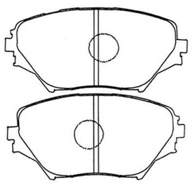 Комплект тормозных колодок, дисковый тормоз ASVA AKD-1447