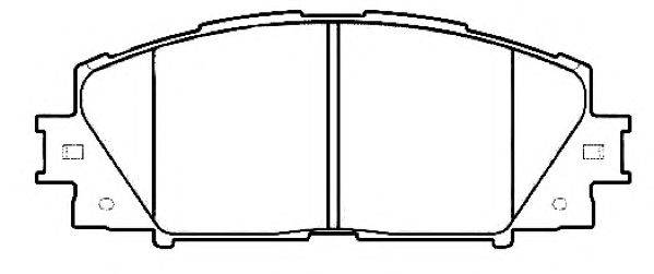 Комплект тормозных колодок, дисковый тормоз ASVA AKD-52270