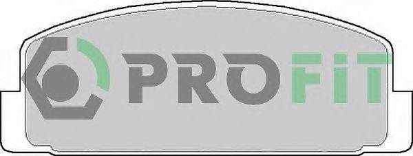Комплект тормозных колодок, дисковый тормоз PROFIT 5000-0372
