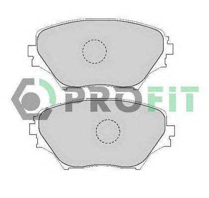 Комплект тормозных колодок, дисковый тормоз PROFIT 50001514
