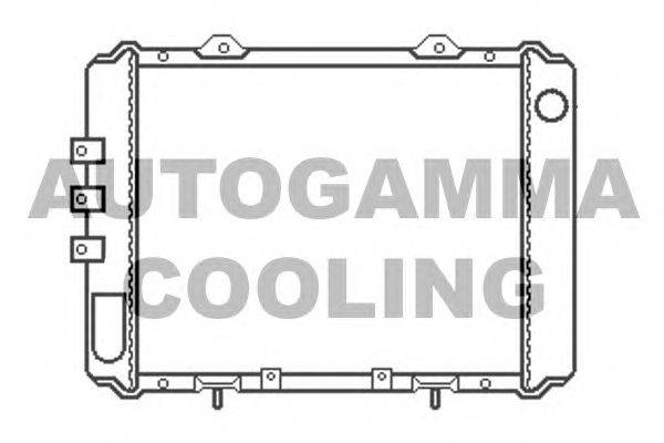 Радиатор, охлаждение двигателя AUTOGAMMA 100651