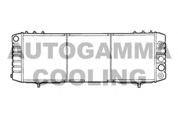 Радиатор, охлаждение двигателя AUTOGAMMA 101210