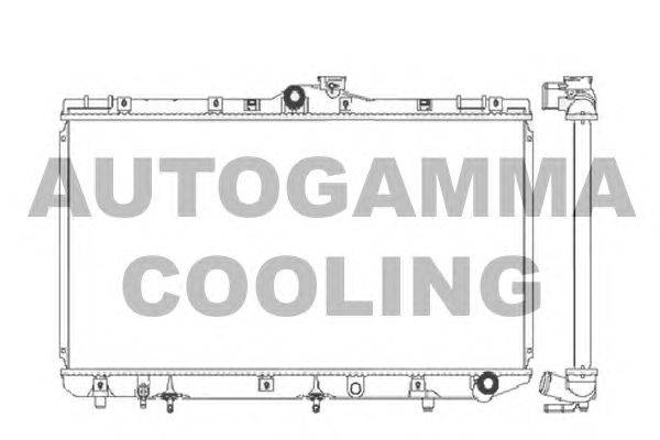 Радиатор, охлаждение двигателя AUTOGAMMA 101274