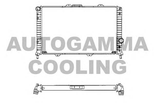 Радиатор, охлаждение двигателя AUTOGAMMA 101401