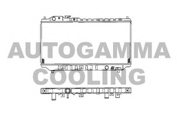 Радиатор, охлаждение двигателя AUTOGAMMA 101450
