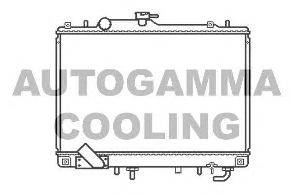 Радиатор, охлаждение двигателя AUTOGAMMA 102210