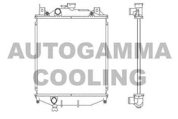 Радиатор, охлаждение двигателя AUTOGAMMA 102335