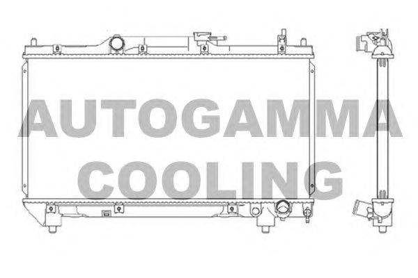Радиатор, охлаждение двигателя AUTOGAMMA 102350