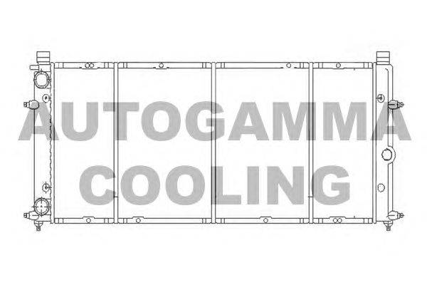 Радиатор, охлаждение двигателя AUTOGAMMA 103068
