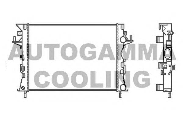 Радиатор, охлаждение двигателя AUTOGAMMA 103114