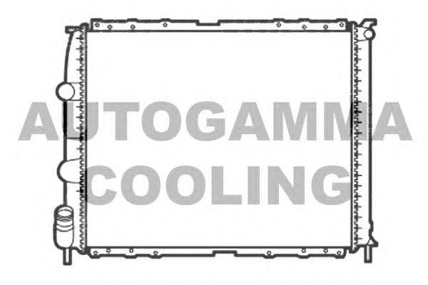 Радиатор, охлаждение двигателя AUTOGAMMA 103369