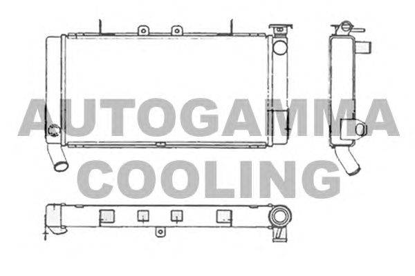 Радиатор, охлаждение двигателя AUTOGAMMA 104180