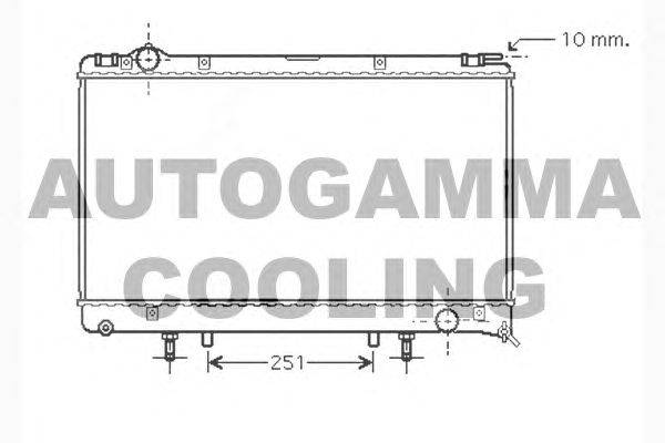Радиатор, охлаждение двигателя AUTOGAMMA 104282