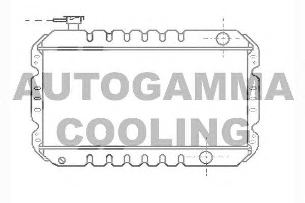 Радиатор, охлаждение двигателя AUTOGAMMA 104375
