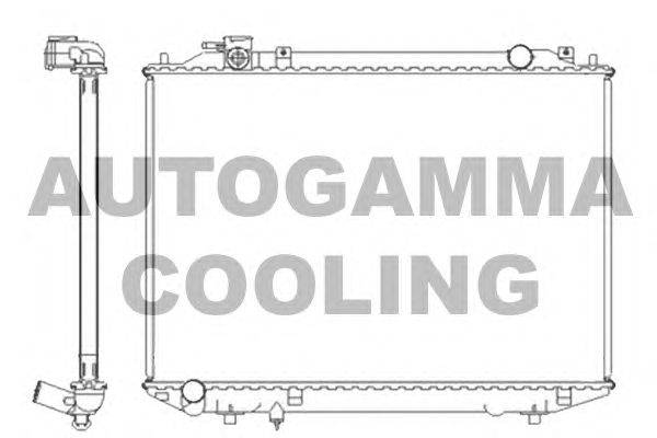 Радиатор, охлаждение двигателя AUTOGAMMA 104415