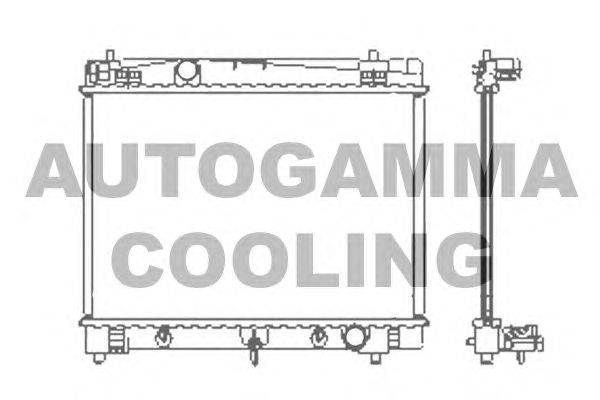 Радиатор, охлаждение двигателя AUTOGAMMA 104623