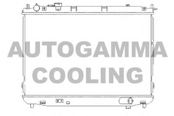 Радиатор, охлаждение двигателя AUTOGAMMA 104652