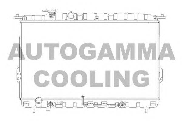 Радиатор, охлаждение двигателя AUTOGAMMA 104657