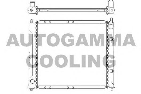 Радиатор, охлаждение двигателя AUTOGAMMA 104853