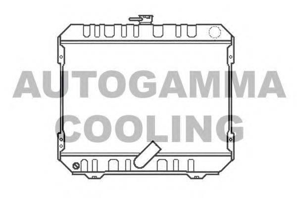 Радиатор, охлаждение двигателя AUTOGAMMA 105818
