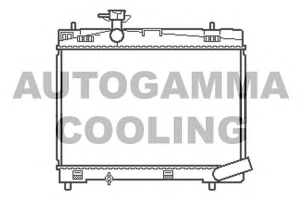 Радиатор, охлаждение двигателя AUTOGAMMA 107242