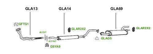 Система выпуска ОГ GT Exhaust 1007