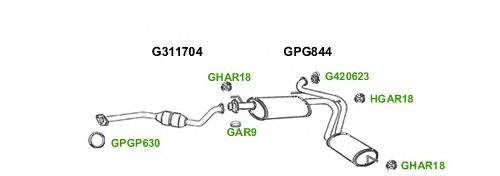 Система выпуска ОГ GT Exhaust 10284