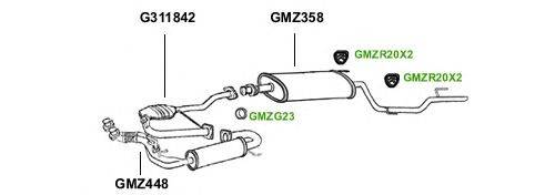 Система выпуска ОГ GT Exhaust 1177