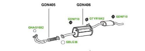 Система выпуска ОГ GT Exhaust 1383