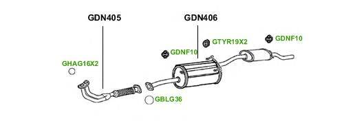Система выпуска ОГ GT Exhaust 1384
