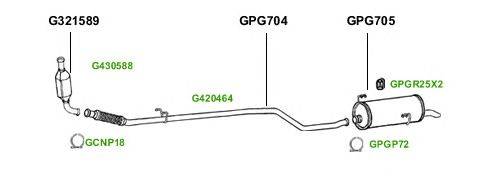 Система выпуска ОГ GT Exhaust 1548