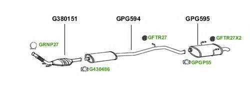 Система выпуска ОГ GT Exhaust 1718