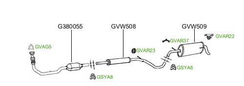 Система выпуска ОГ GT Exhaust 2073