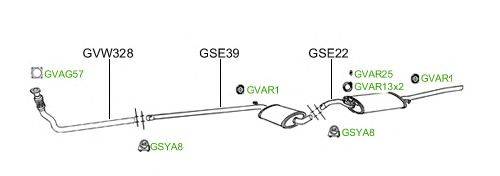 Система выпуска ОГ GT Exhaust 2173