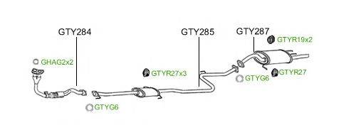 Система выпуска ОГ GT Exhaust 2266