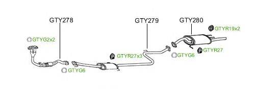 Система выпуска ОГ GT Exhaust 2277