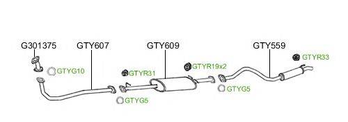 Система выпуска ОГ GT Exhaust 2286