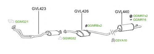 Система выпуска ОГ GT Exhaust 2509
