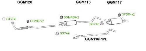 Система выпуска ОГ GT Exhaust 2585