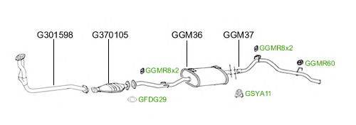 Система выпуска ОГ GT Exhaust 2593