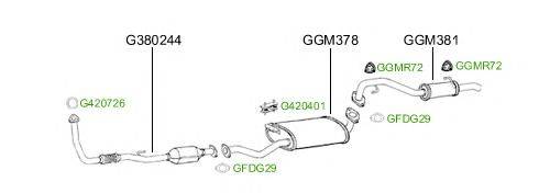 Система выпуска ОГ GT Exhaust 2594