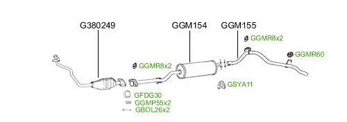 Система выпуска ОГ GT Exhaust 2597