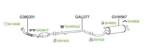 Система выпуска ОГ GT Exhaust 2696