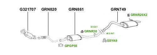 Система выпуска ОГ GT Exhaust 3895