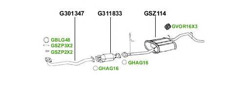 Система выпуска ОГ GT Exhaust 4426