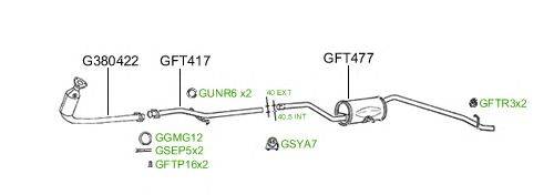 Система выпуска ОГ GT Exhaust 460