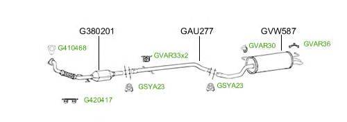 Система выпуска ОГ GT Exhaust 4728