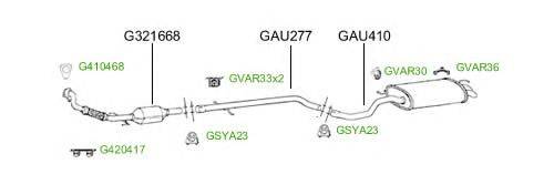 Система выпуска ОГ GT Exhaust 4732