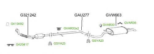 Система выпуска ОГ GT Exhaust 4846